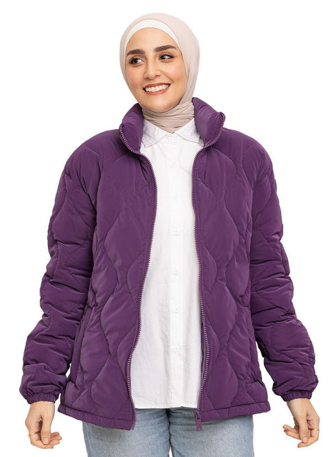 Purple Puffer Jacket 8 - Khotwh
